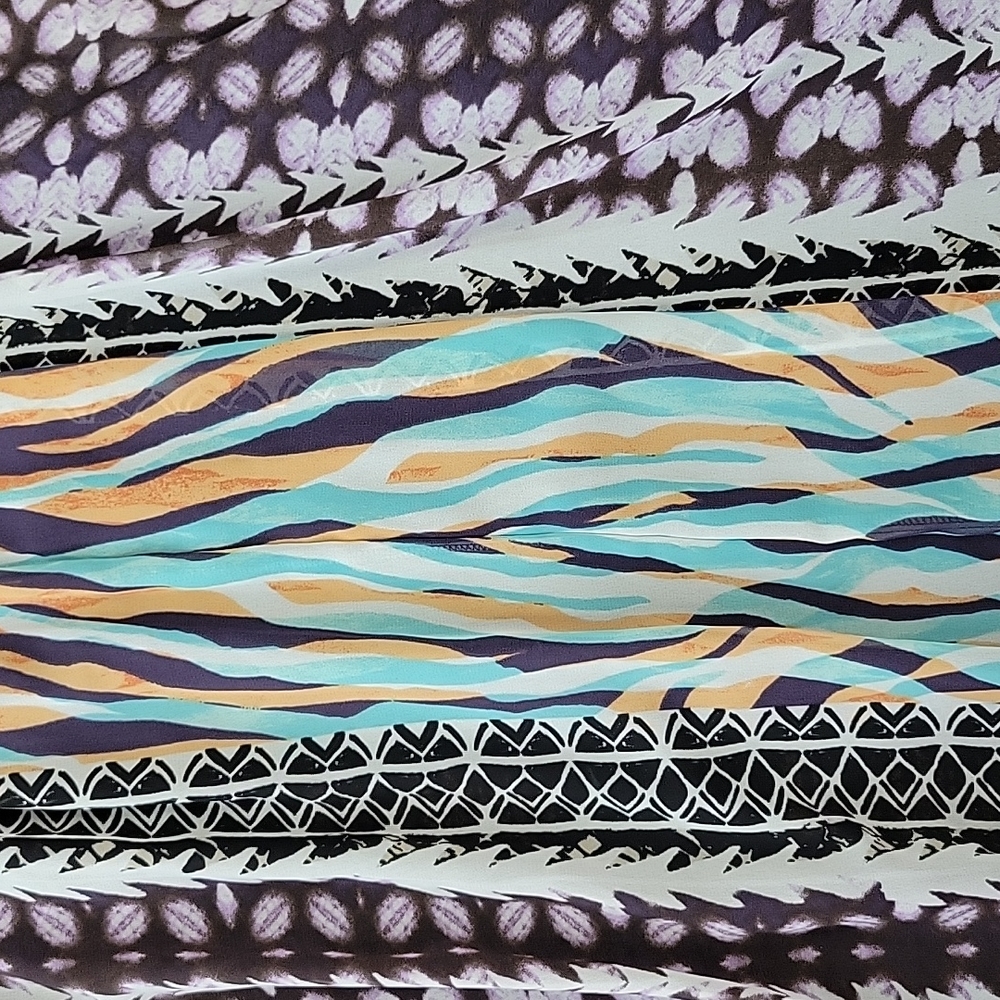 Nwt Express Multi Pattern Flowy Dress - image 5